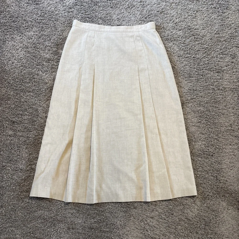 Vintage Orvis Tan Women's skirt size‎ 14 Made In USA